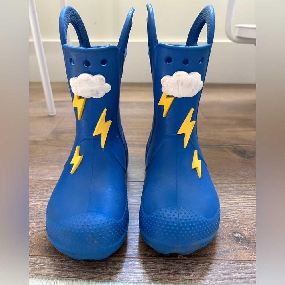 Crocs Rain Boots with Lightning Design